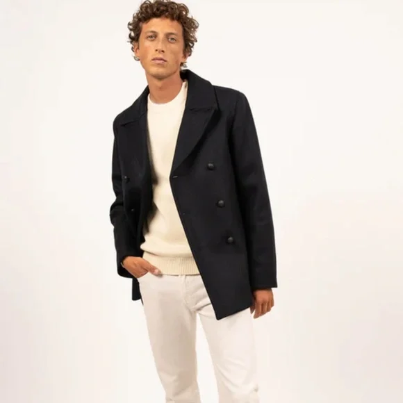 Saint James Galion pea coat, size medium fits large - Picture 2 of 13